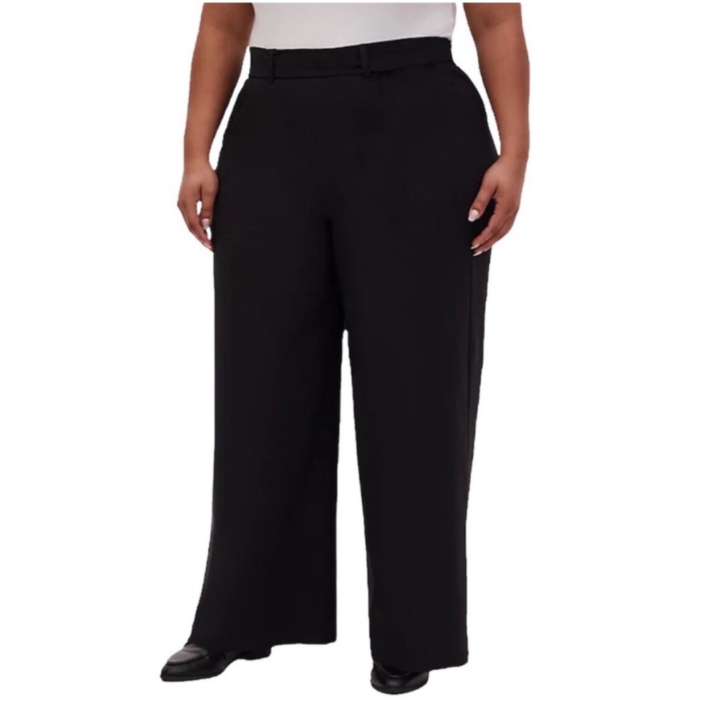 Torrid Wide leg Crepe self tie pants